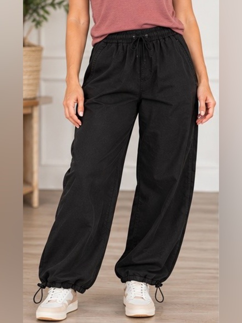 Double Zero Cotton Twill Pants Adjustable Hem &Waist NWOT